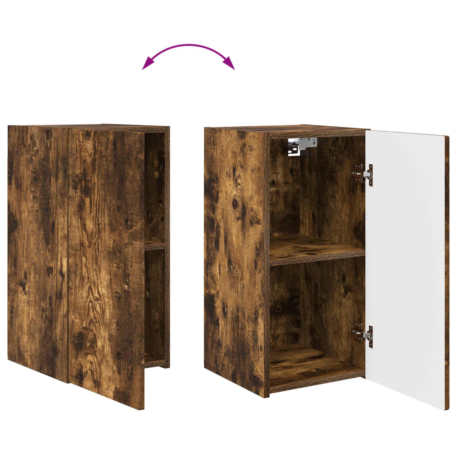 4 pcs Stejar fumuriu GartenMobel Dekor