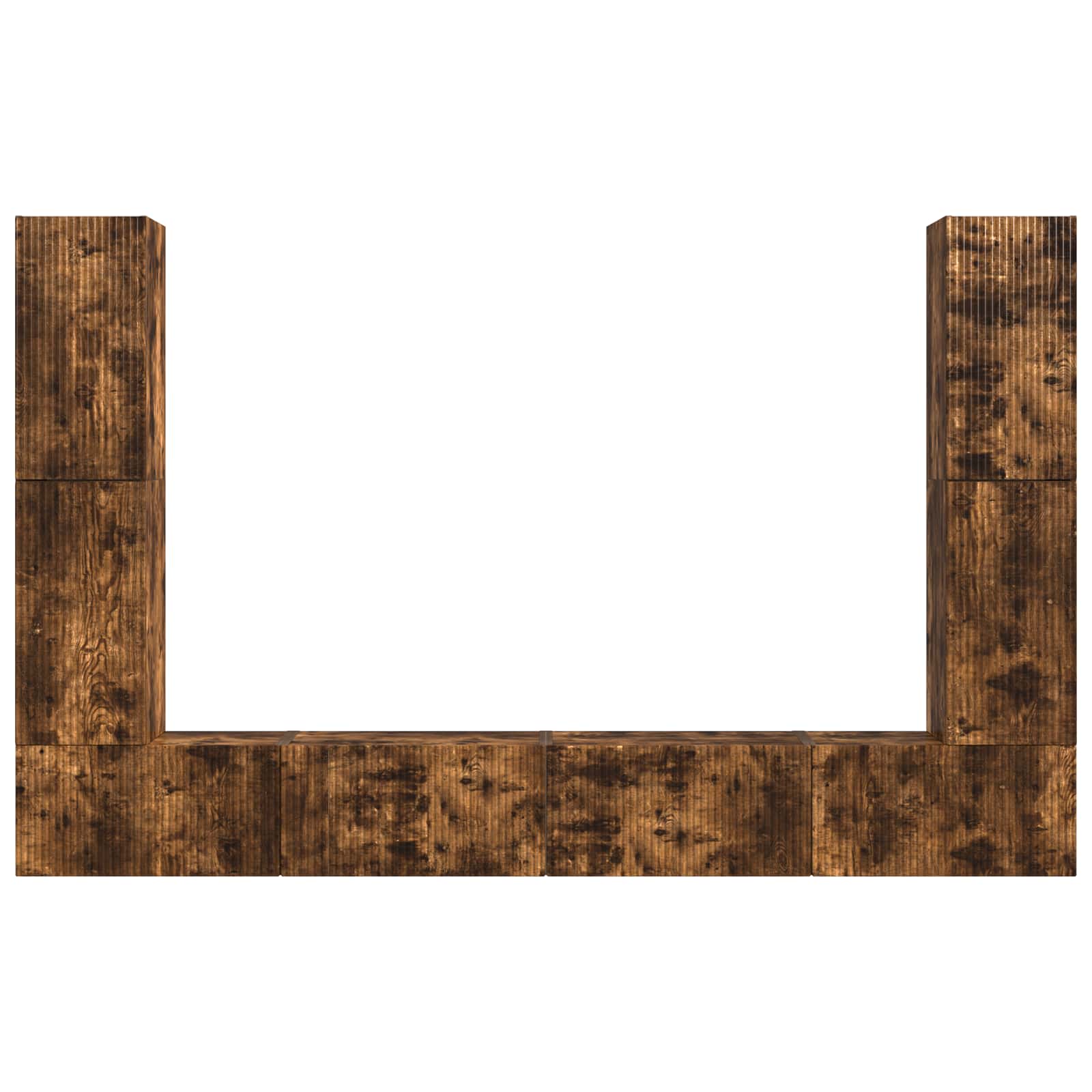 4 pcs Stejar fumuriu GartenMobel Dekor