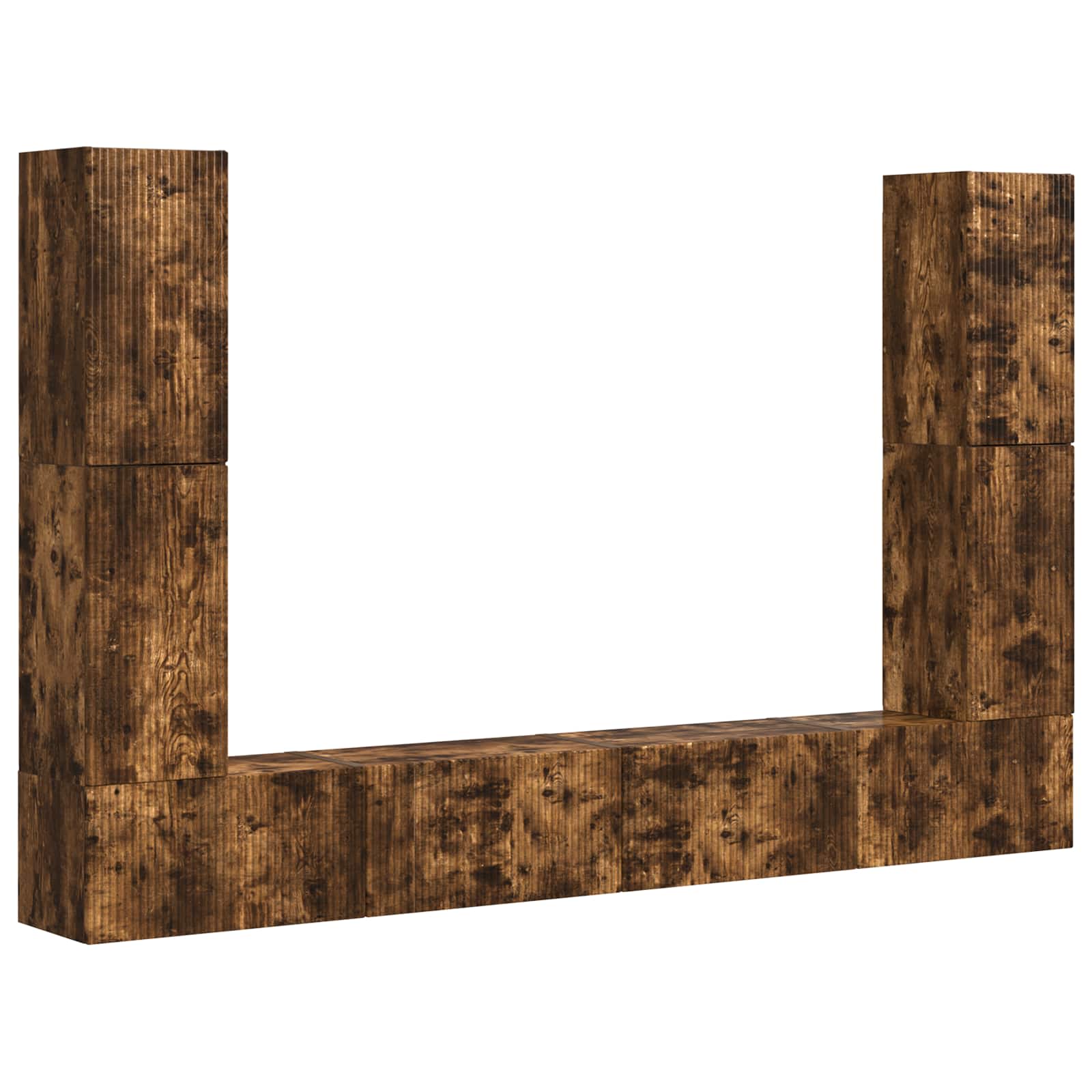 4 pcs Stejar fumuriu GartenMobel Dekor