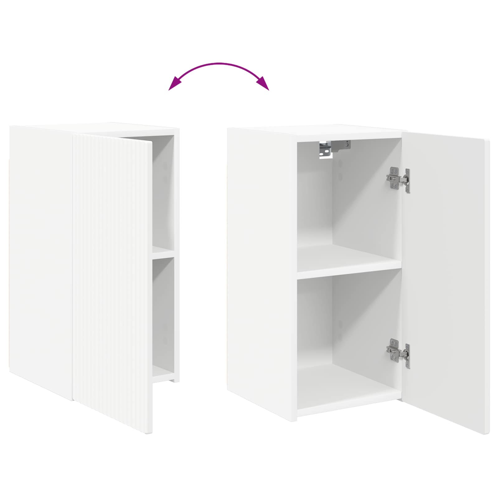 Set comodă TV Pe perete 6 pcs Alb Lemn compozit GartenMobel Dekor