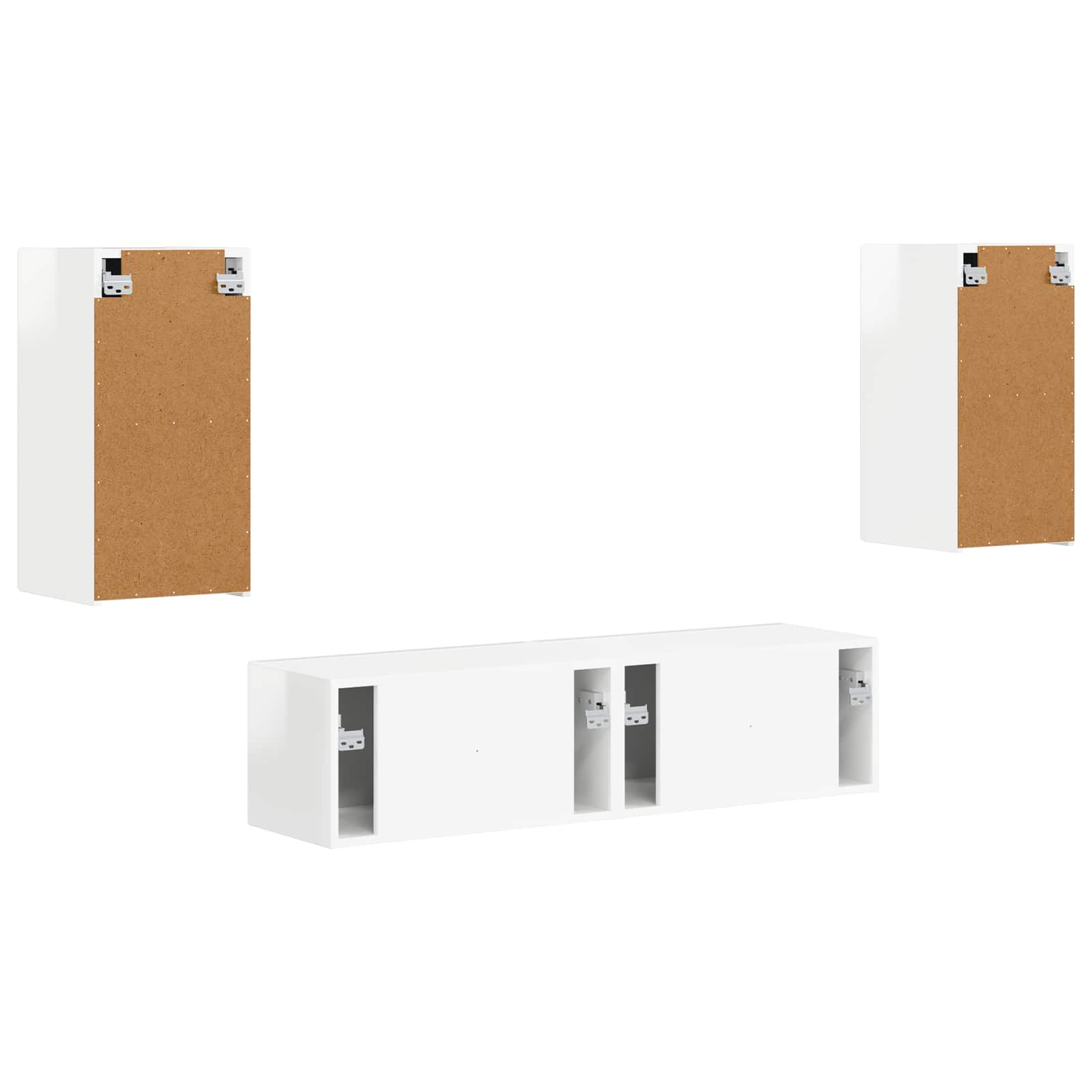 2 pcs Alb lucios GartenMobel Dekor