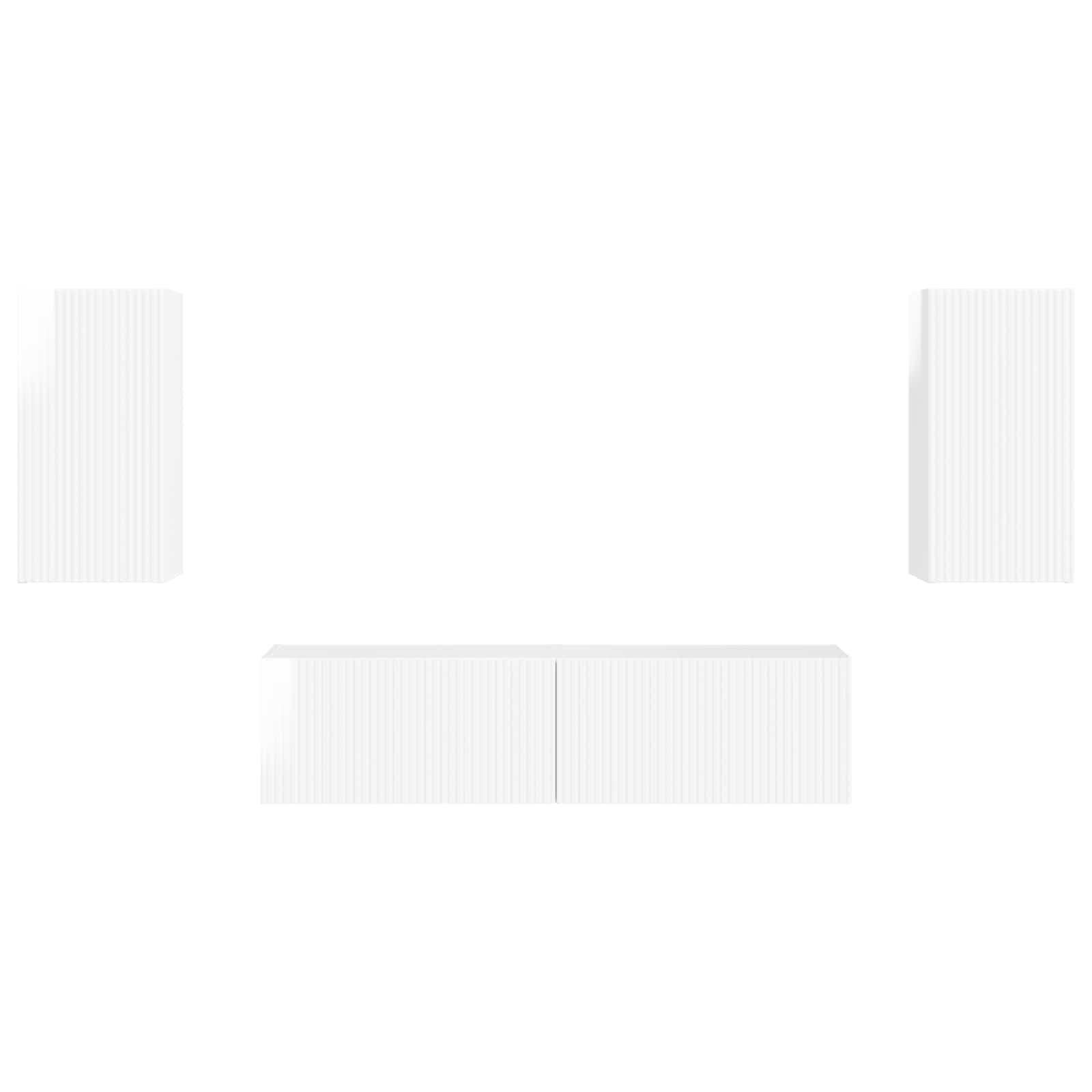 2 pcs Alb lucios GartenMobel Dekor