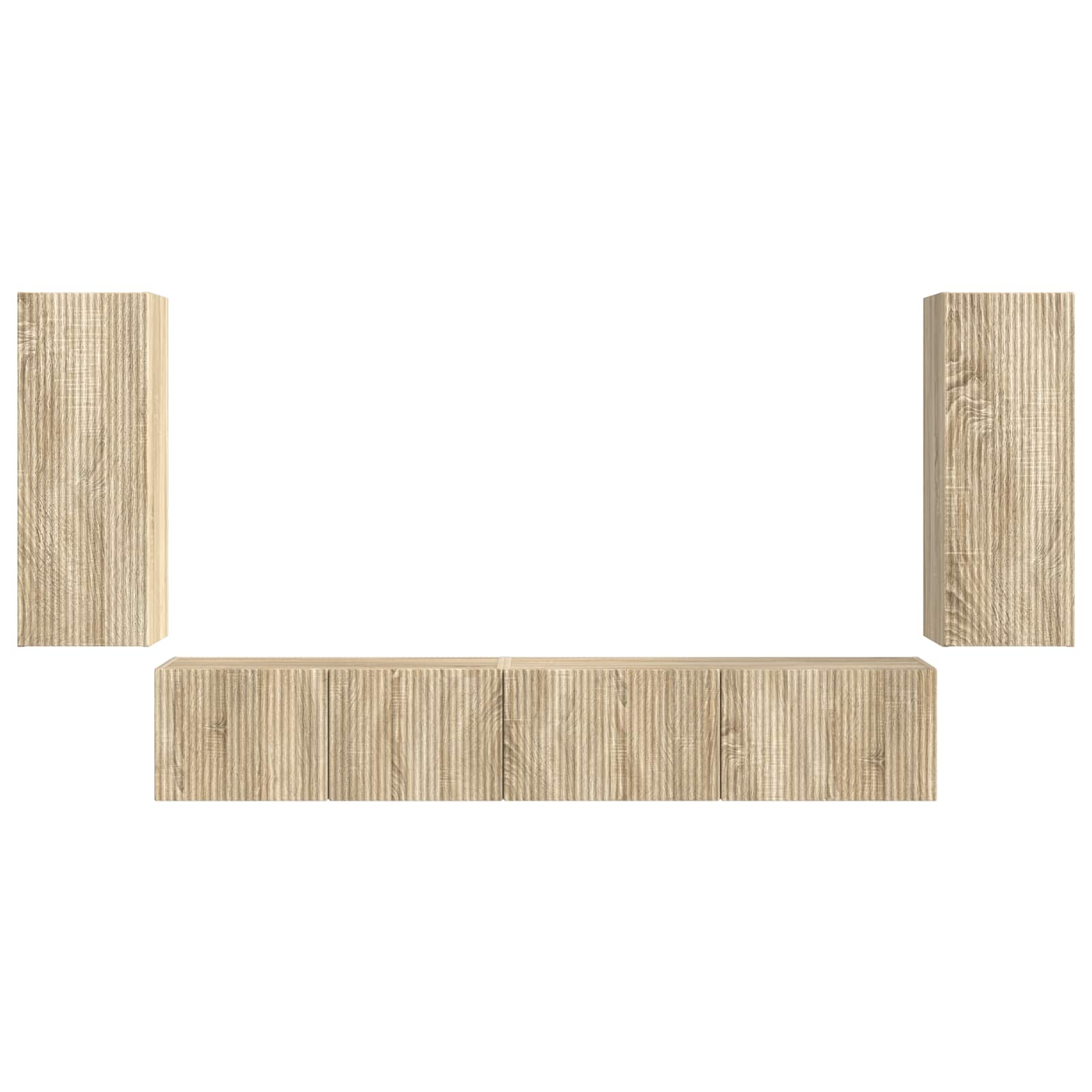 3 pcs Stejar Sonoma GartenMobel Dekor