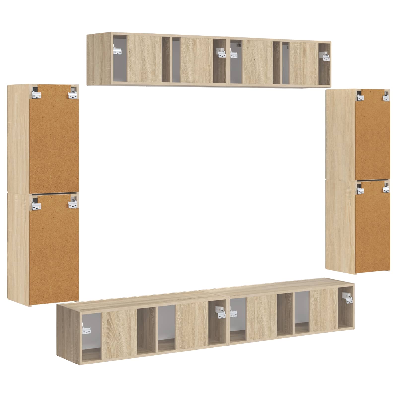 4 pcs Stejar Sonoma GartenMobel Dekor