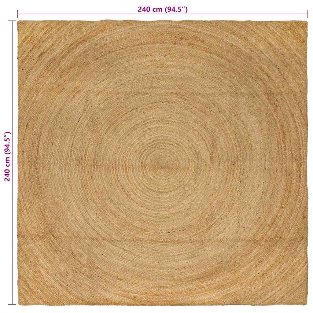 Covor Maro 240 x 240 cm Iută GartenMobel Dekor