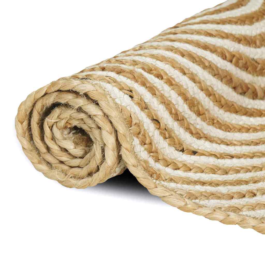 Covor Natural și Alb 80 x 200 cm Iută GartenMobel Dekor