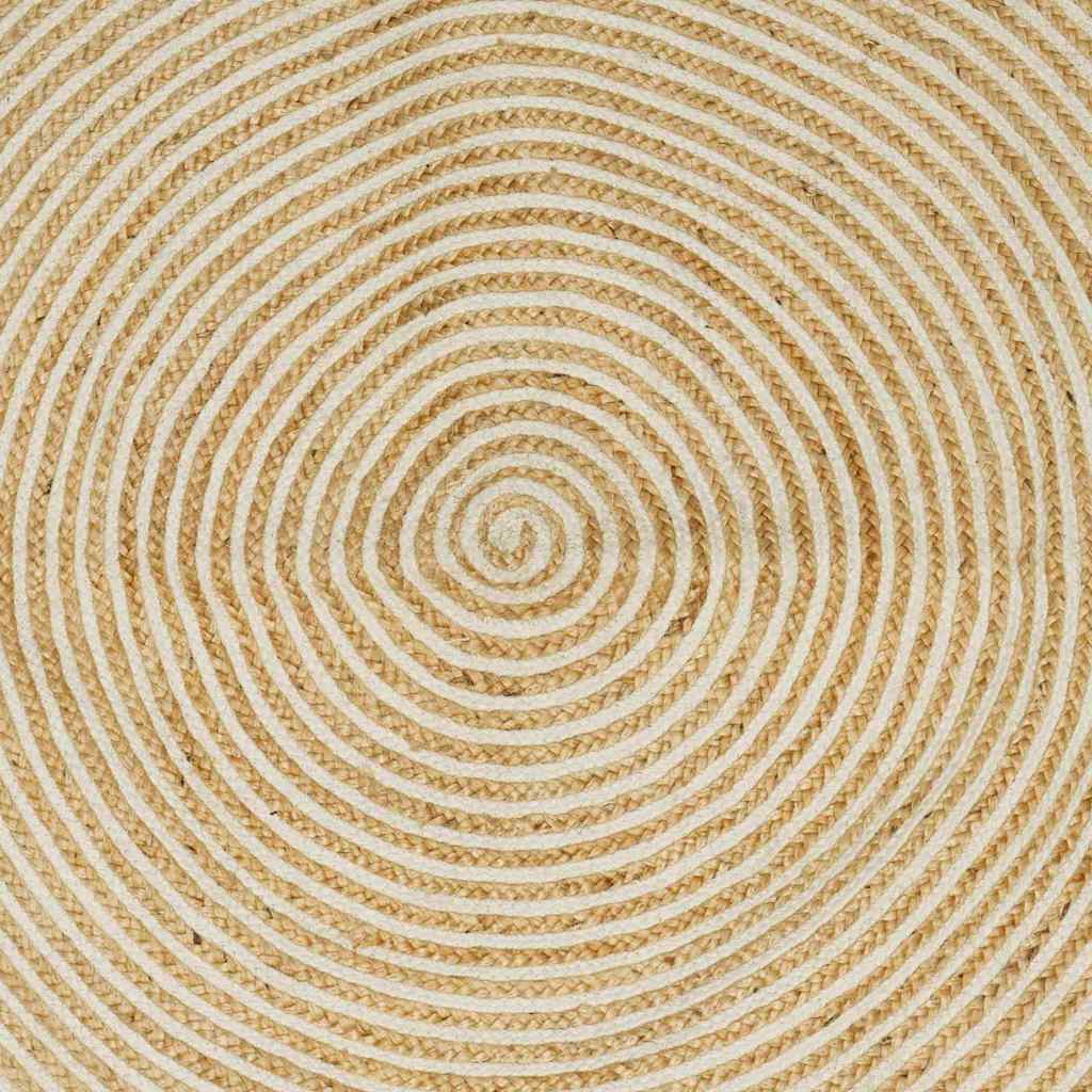 Covor Natural și Alb 80 x 200 cm Iută GartenMobel Dekor