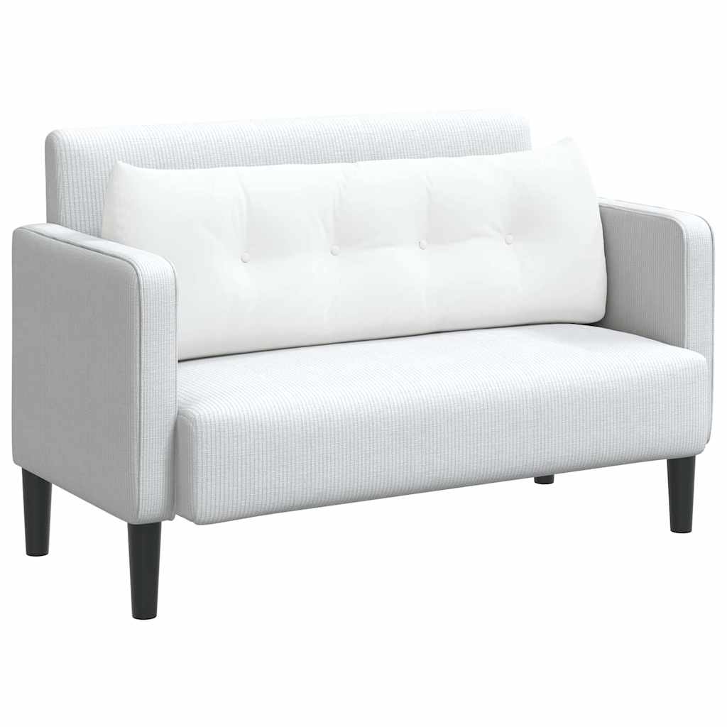 Perna pentru spate Alb 140 x 24 x 50 cm țesătură GartenMobel Dekor