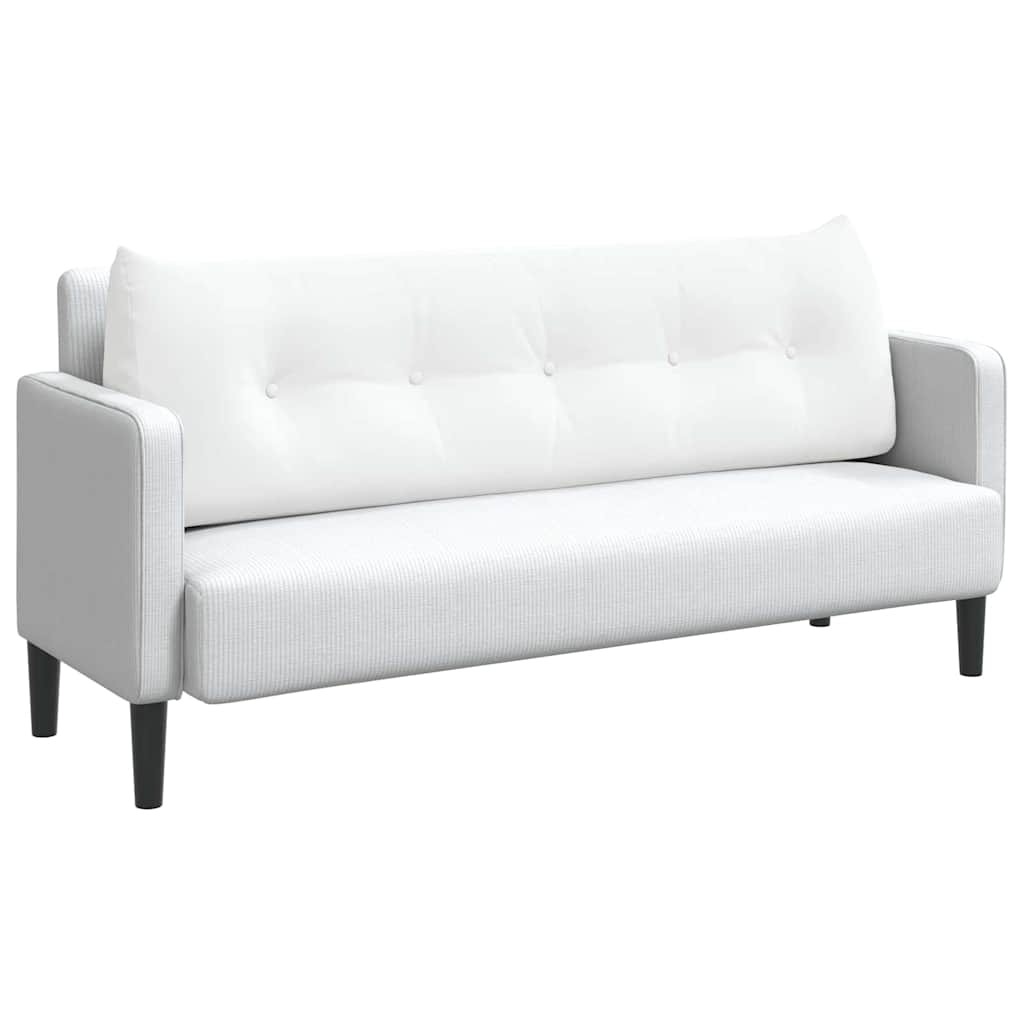 Perna pentru spate Alb 160 x 24 x 50 cm țesătură GartenMobel Dekor