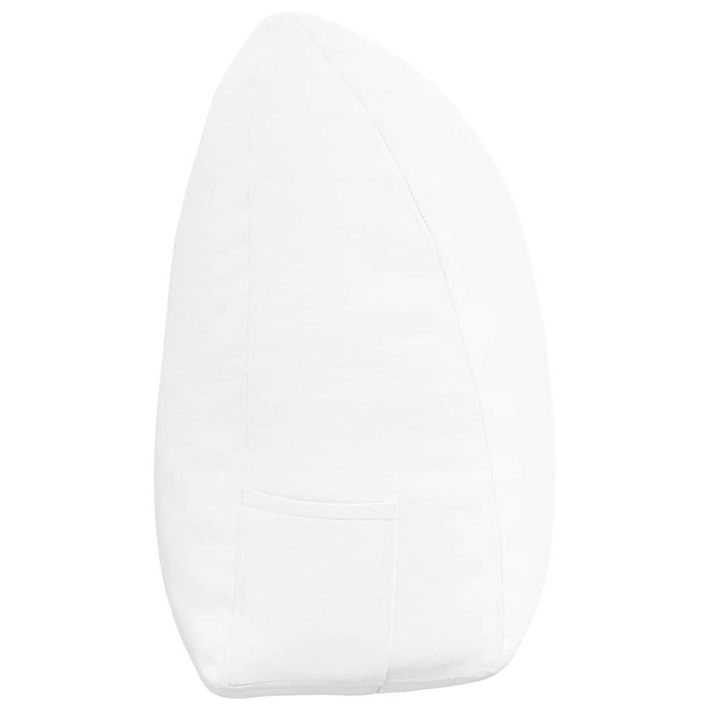 Perna pentru spate Alb 160 x 24 x 50 cm țesătură GartenMobel Dekor