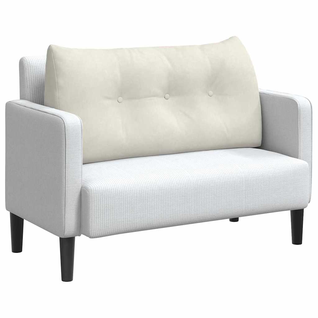 Perna pentru spate Crem 100 x 24 x 50 cm Catifea GartenMobel Dekor