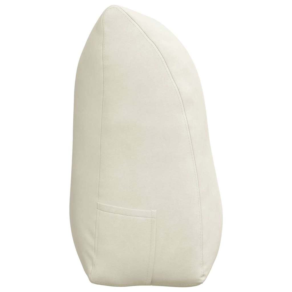 Perna pentru spate Crem 100 x 24 x 50 cm Catifea GartenMobel Dekor