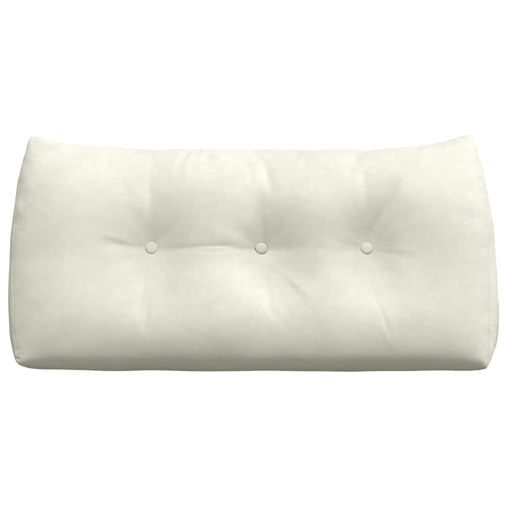 Perna pentru spate Crem 100 x 24 x 50 cm Catifea GartenMobel Dekor