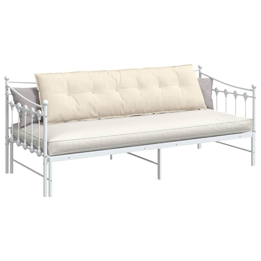 Perna pentru spate Crem 180 x 50 cm Țesătură din corduroy GartenMobel Dekor