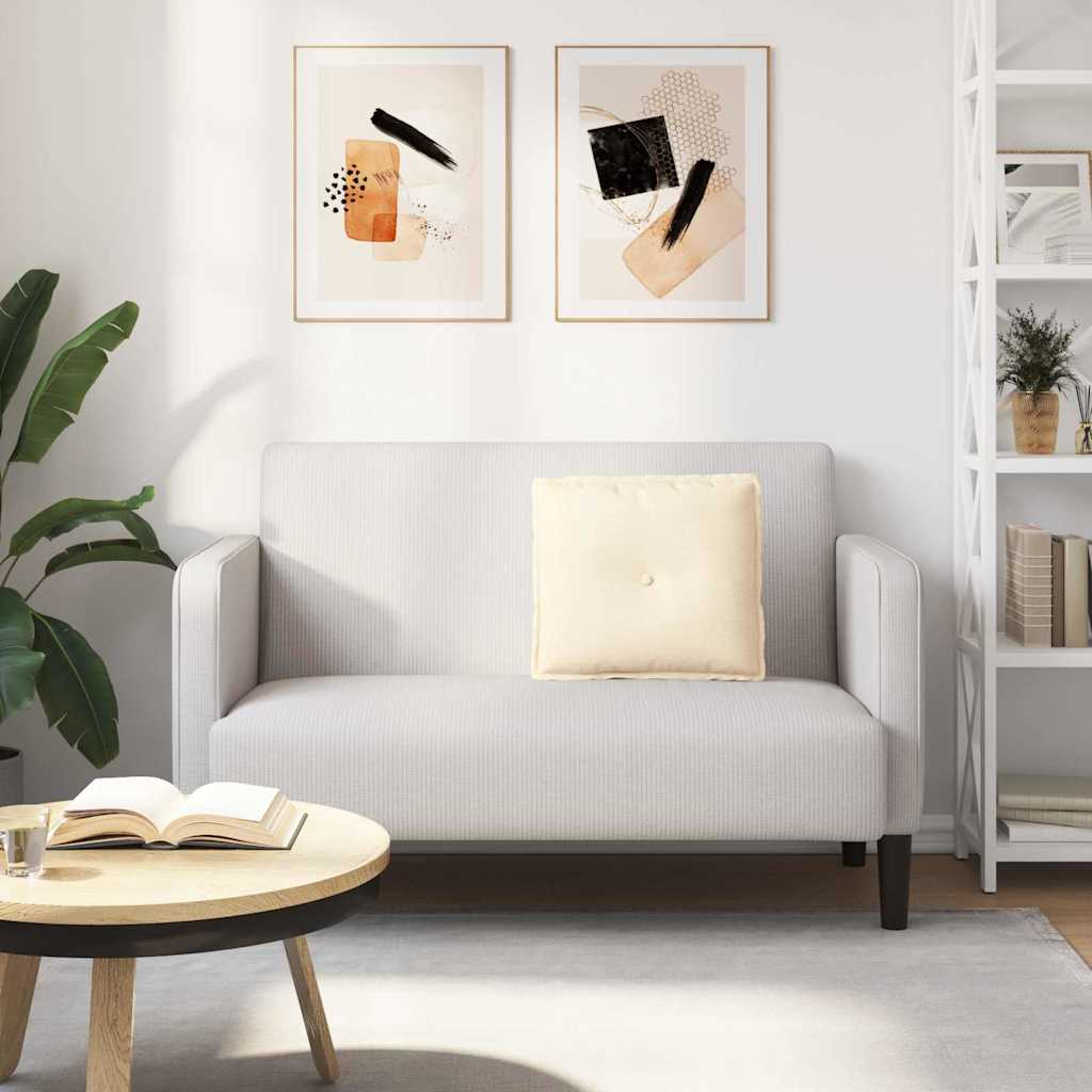 Perna pentru spate Crem 50 x 45 cm Țesătură din corduroy GartenMobel Dekor