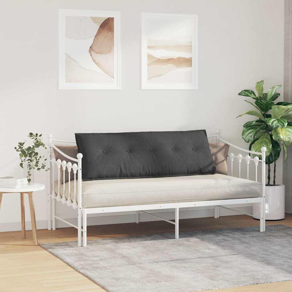 Perna pentru spate Gri închis 140 x 50 cm Țesătură din corduroy GartenMobel Dekor