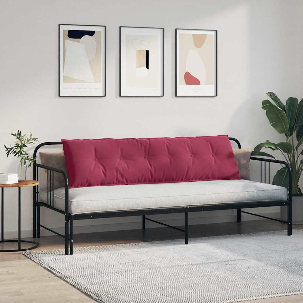 Perna pentru spate Roșu Vin 180 x 50 cm Țesătură din corduroy GartenMobel Dekor