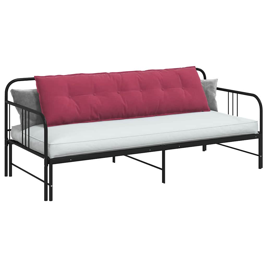 Perna pentru spate Roșu Vin 180 x 50 cm Țesătură din corduroy GartenMobel Dekor