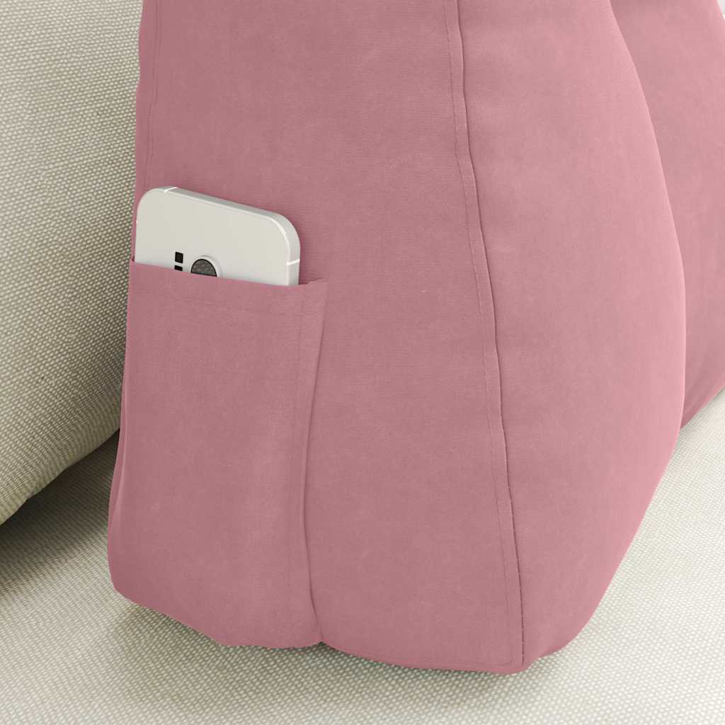 Perna pentru spate Roz 60 x 24 x 50 cm Catifea GartenMobel Dekor