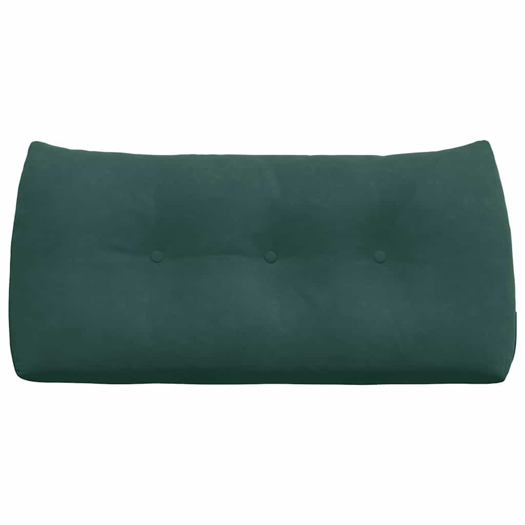 Perna pentru spate Verde închis 100 x 24 x 50 cm Catifea GartenMobel Dekor