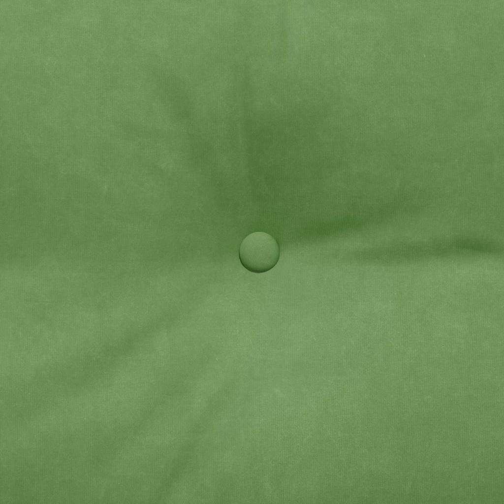 Perna pentru spate Verde deschis 100 x 24 x 50 cm Catifea GartenMobel Dekor