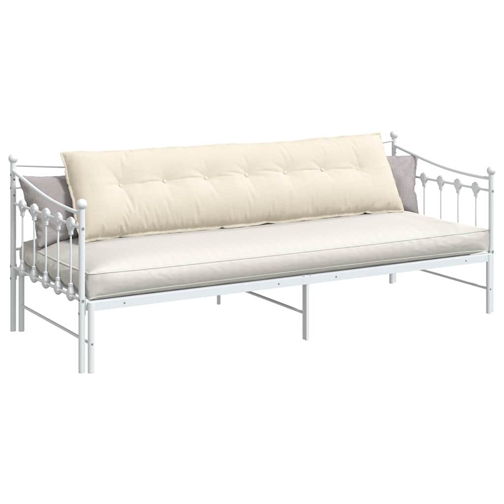 Perna pentru spate Crem 200 x 50 cm Țesătură din corduroy GartenMobel Dekor