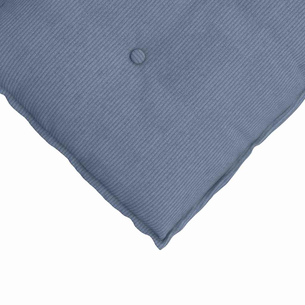 Perna pentru spate albastru 200 x 50 cm Țesătură din corduroy GartenMobel Dekor