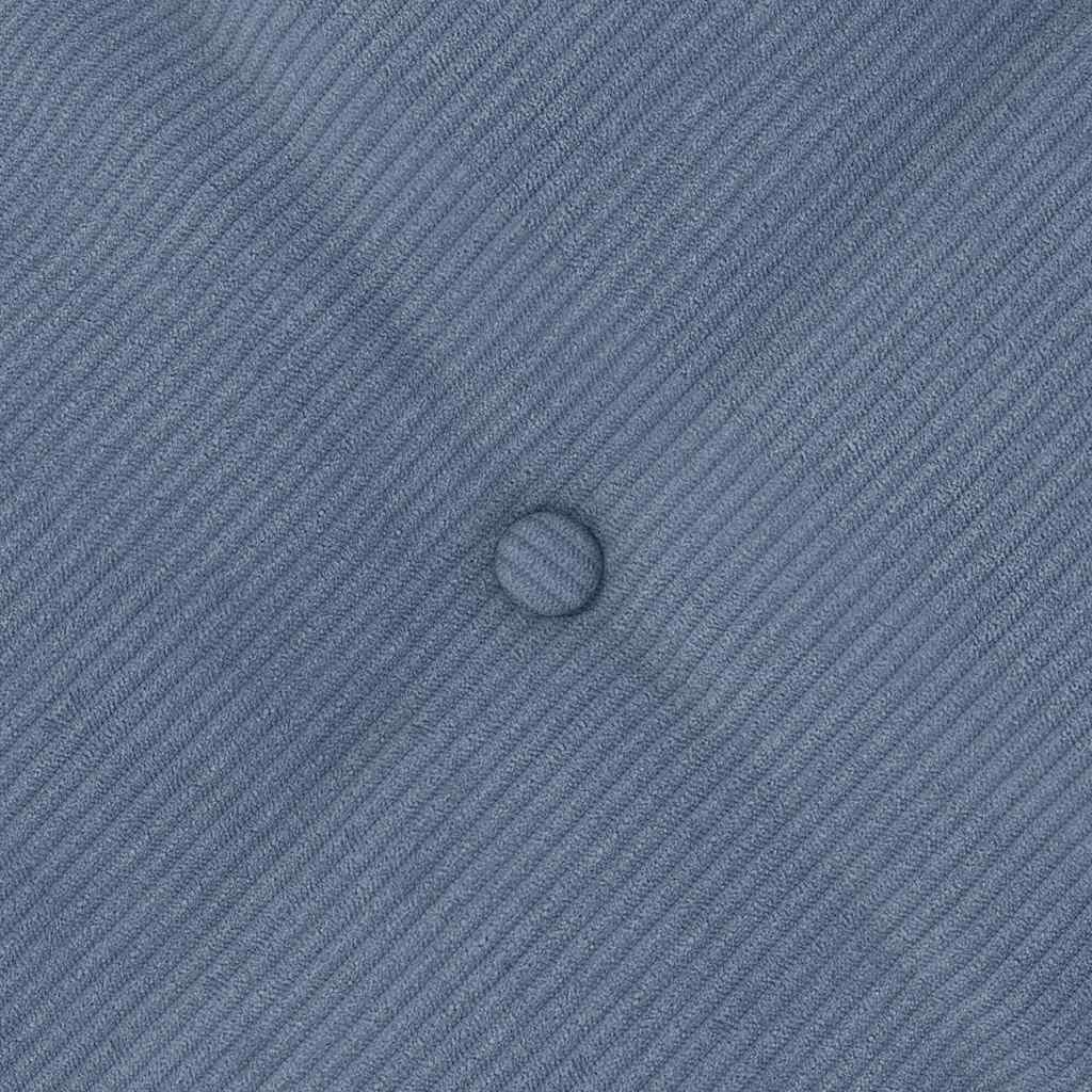 Perna pentru spate albastru 200 x 50 cm Țesătură din corduroy GartenMobel Dekor