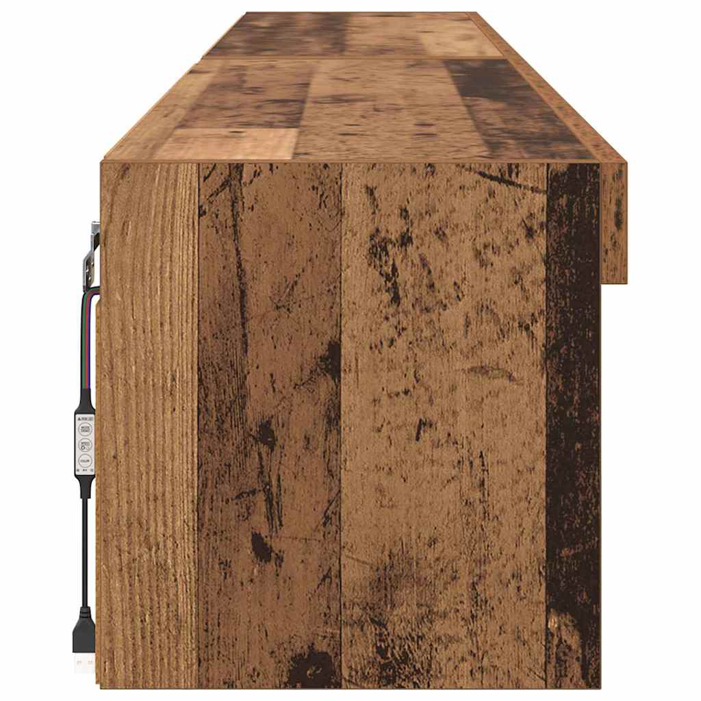 Dulapuri pentru TV Panama 2 pcs Lemn vechi 100 x 30 x 30 cm GartenMobel Dekor