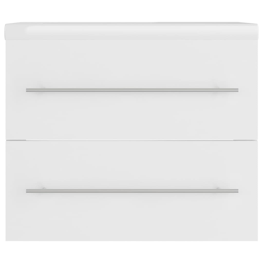 Dulap cu chiuvetă încorporată, alb, lemn prelucrat GartenMobel Dekor