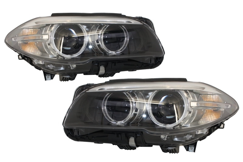 Faruri Full LED Bi-Xenon Angel Eyes BMW 5 Series F10 F11 (2011-2013) LCI Facelift Look Performance AutoTuning