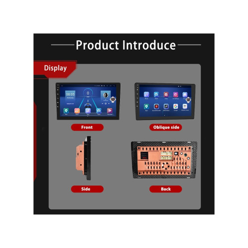 Navigatie Android auto 9 inch 8GB RAM 128GB QLED DSP CarPlay Android Auto 4G GPS Cod: A2423F3 Automotive TrustedCars