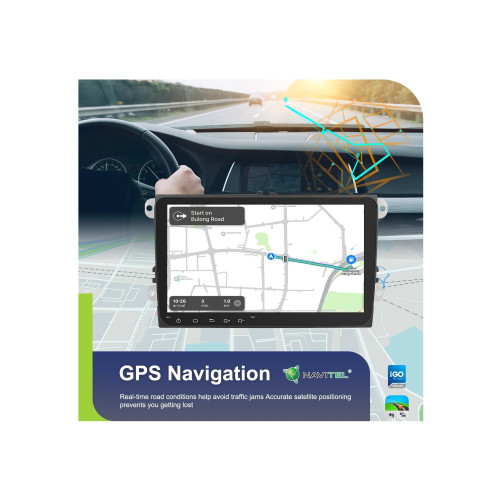 Navigatie Android ecran 9 inch 4GB 64GB compatibila Volkswagen CarPlay Android Auto GPS WIFI FM RDS Cod: A3852 Automotive TrustedCars