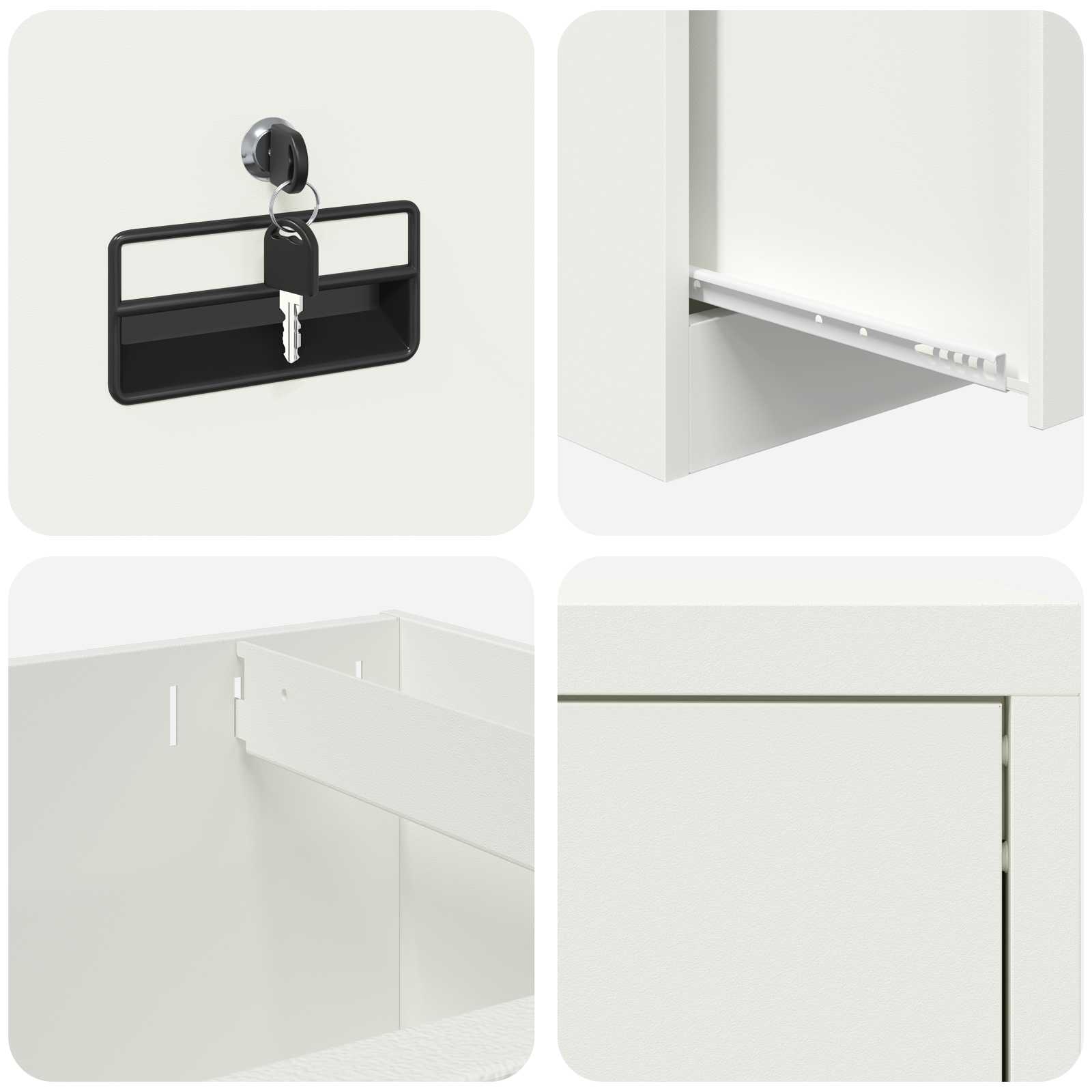 Dulap de depozitare 2 pcs Verde măsliniu 80 x 40 x 180 cm GartenMobel Dekor