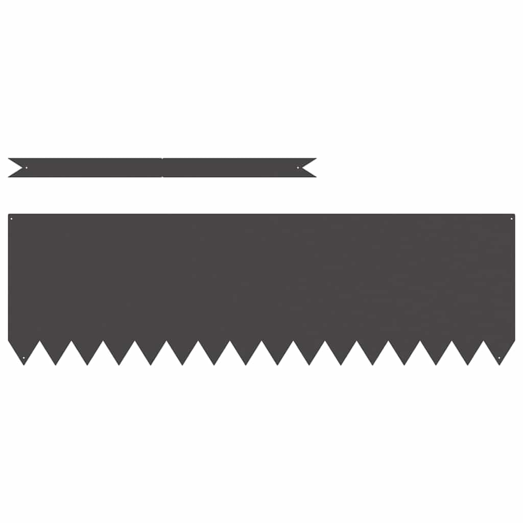 Margine pentru gazon 50 pcs Negru 100 x 0.05 x 20 cm GartenMobel Dekor