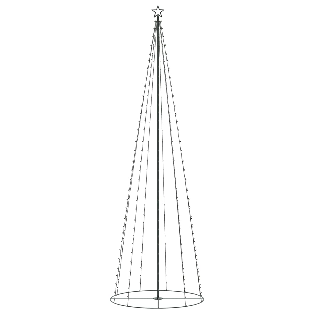 Decorațiune brad Crăciun conic 330 LED-uri alb cald 100x300 cm GartenMobel Dekor