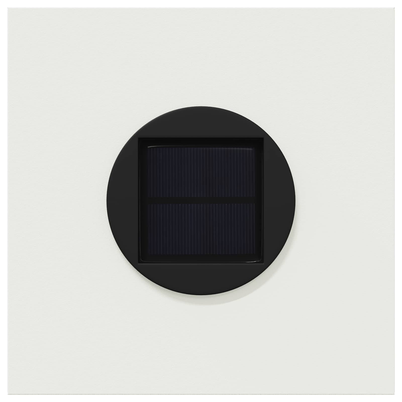 Lumină LED Solară pentru Alei 2 pcs Alb Oțel laminat la rece GartenMobel Dekor