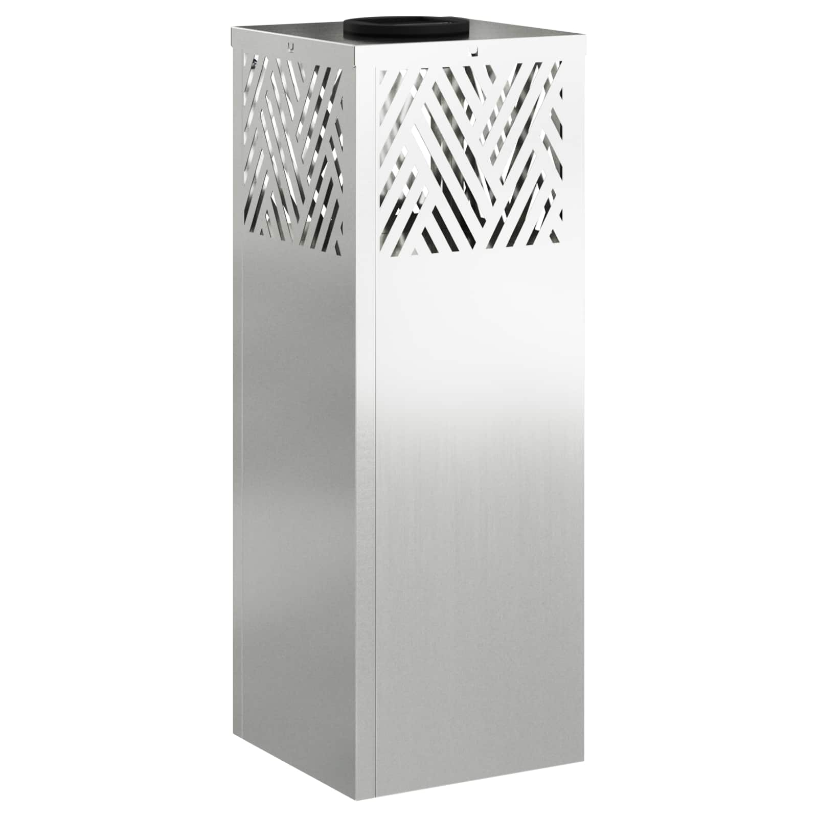 Lumină LED Solară pentru Alei 2 pcs Galvanizat Galvanizat GartenMobel Dekor