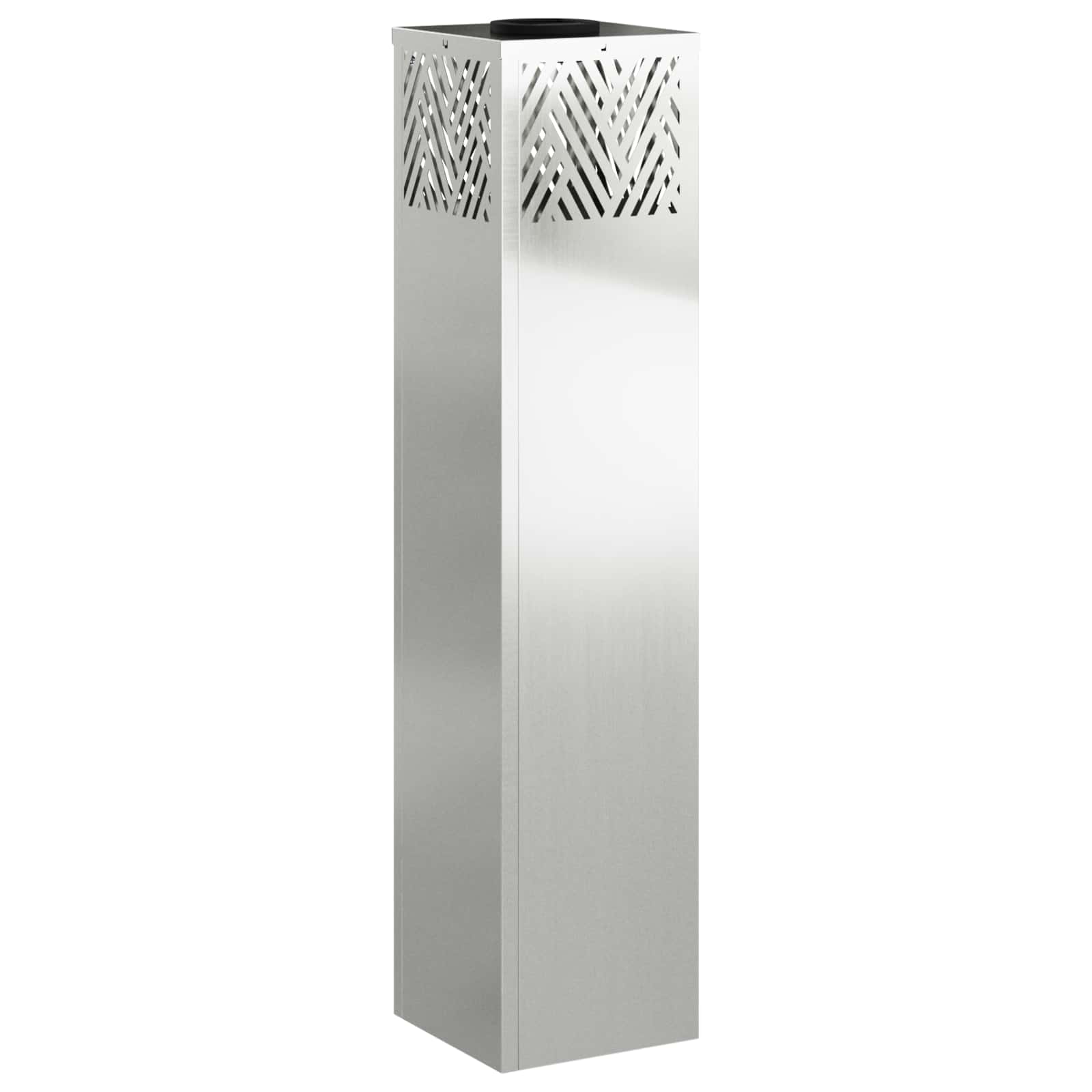 Lumină LED Solară pentru Alei 2 pcs Galvanizat Galvanizat GartenMobel Dekor