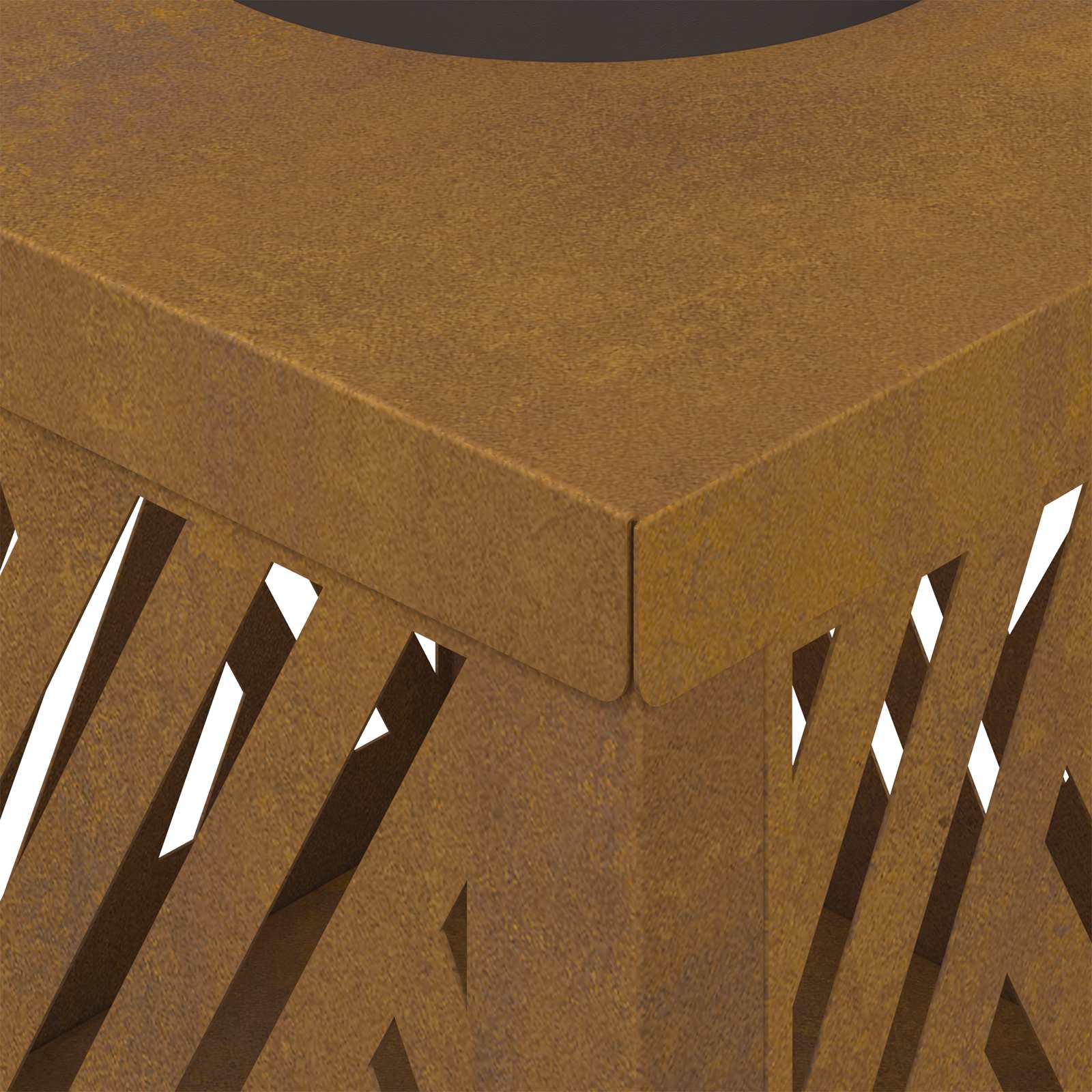 Lumină LED Solară pentru Alei 2 pcs Oțel Corten Oțel Corten GartenMobel Dekor