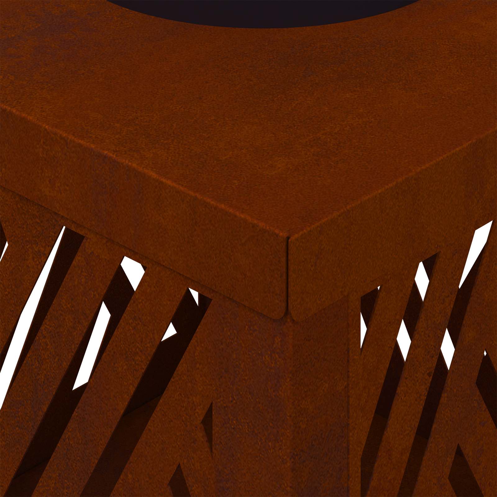 Lumină LED Solară pentru Alei 2 pcs Oțel Corten Oțel Corten GartenMobel Dekor