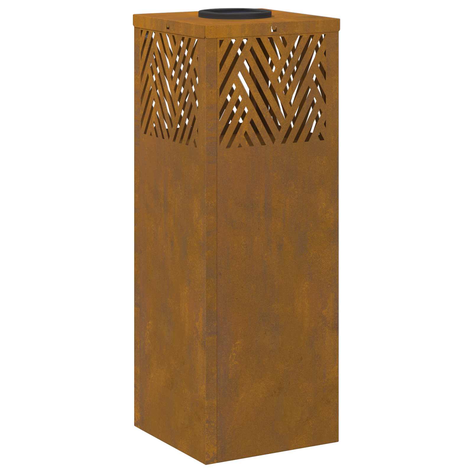 Lumină LED Solară pentru Alei 2 pcs Oțel Corten Oțel Corten GartenMobel Dekor