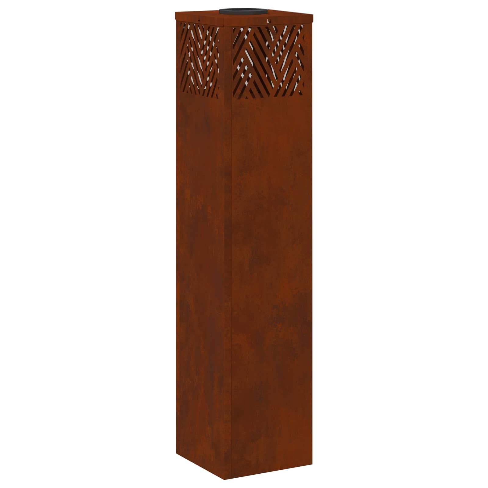 Lumină LED Solară pentru Alei 2 pcs Oțel Corten Oțel Corten GartenMobel Dekor