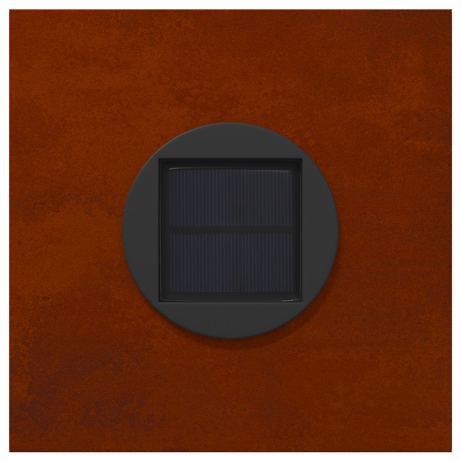 Lumină LED Solară pentru Alei 2 pcs Oțel Corten Oțel Corten GartenMobel Dekor