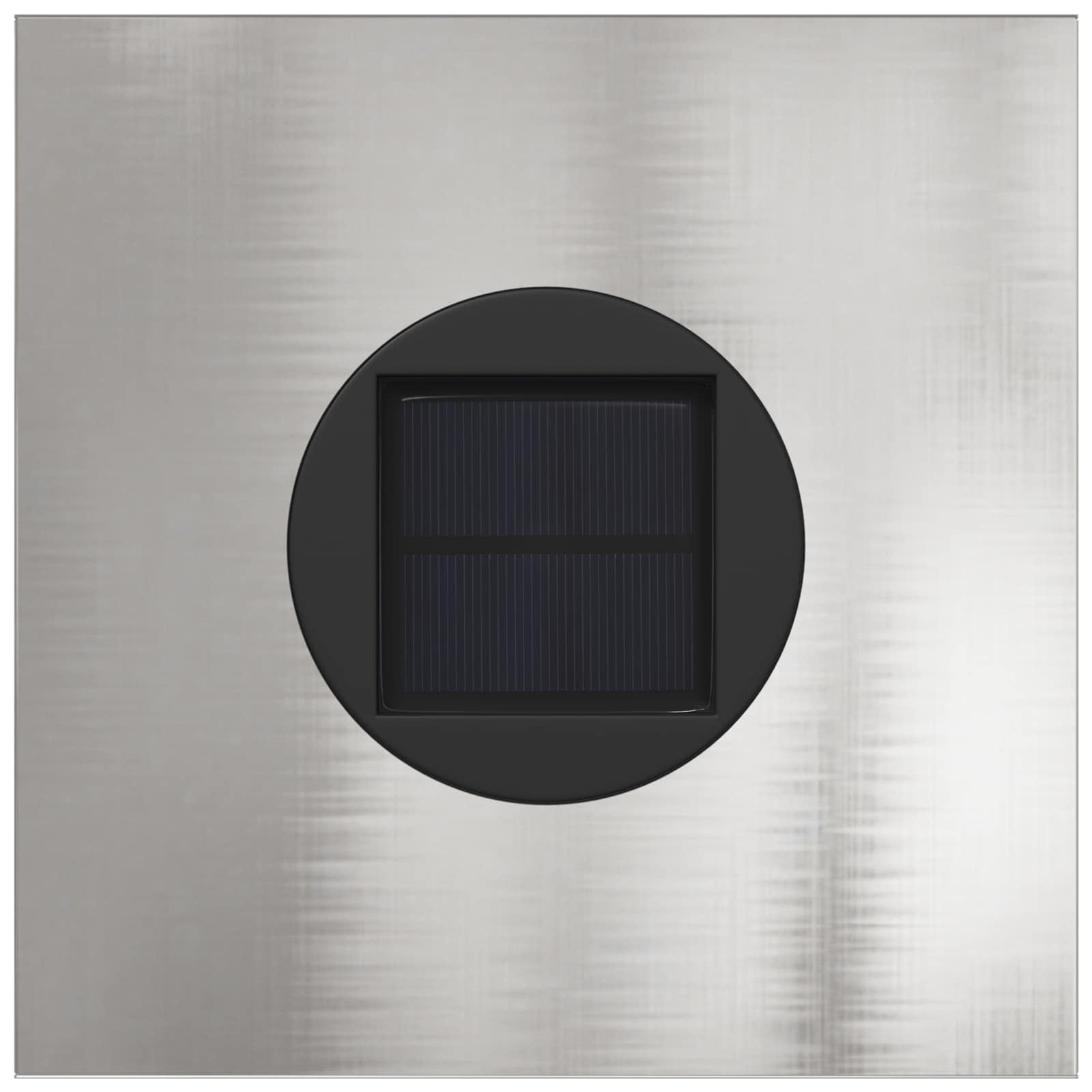 Lumină LED Solară pentru Alei Herringbone 2 pcs Oţel inoxidabil GartenMobel Dekor