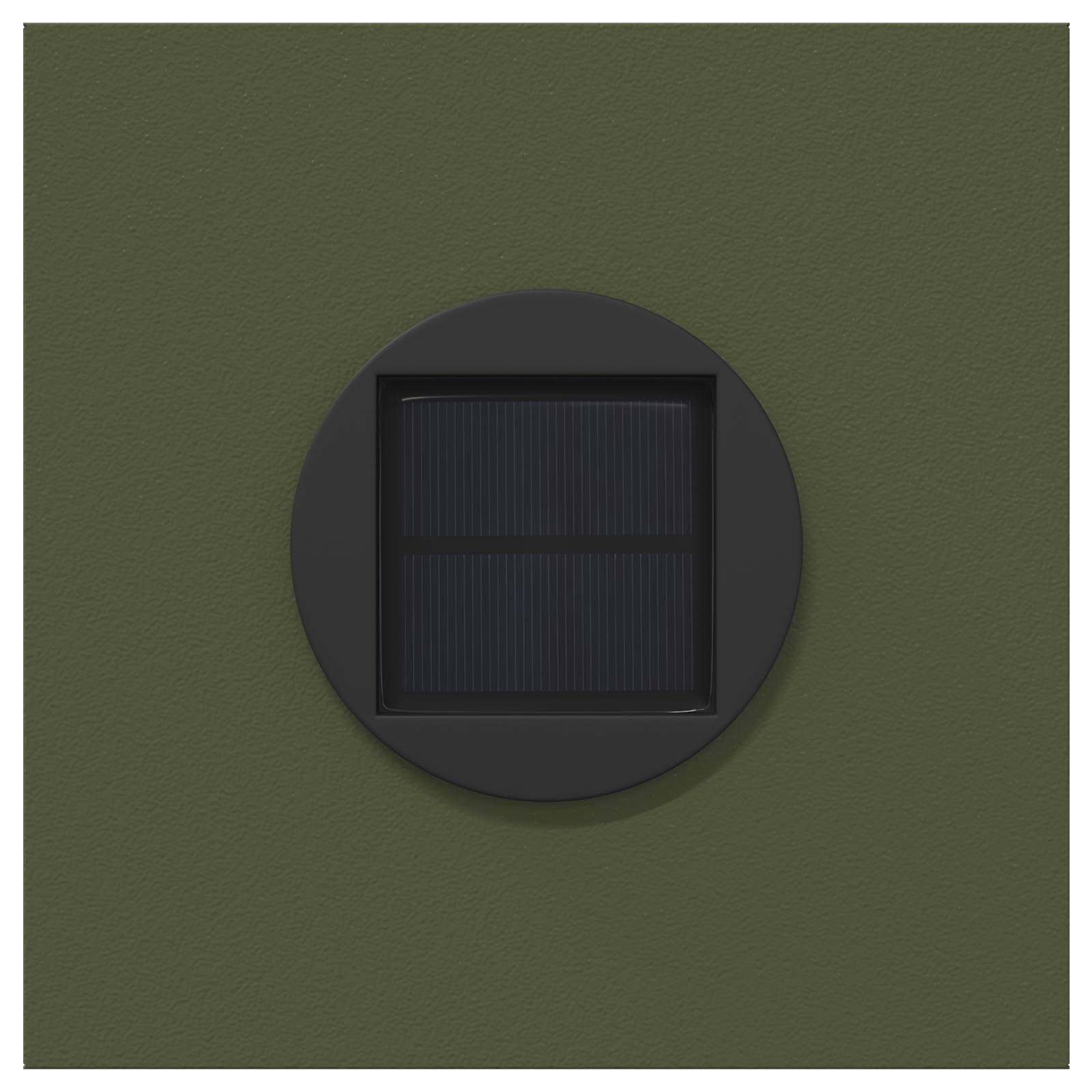 Lumină LED Solară pentru Alei Herringbone 2 pcs Verde măsliniu GartenMobel Dekor