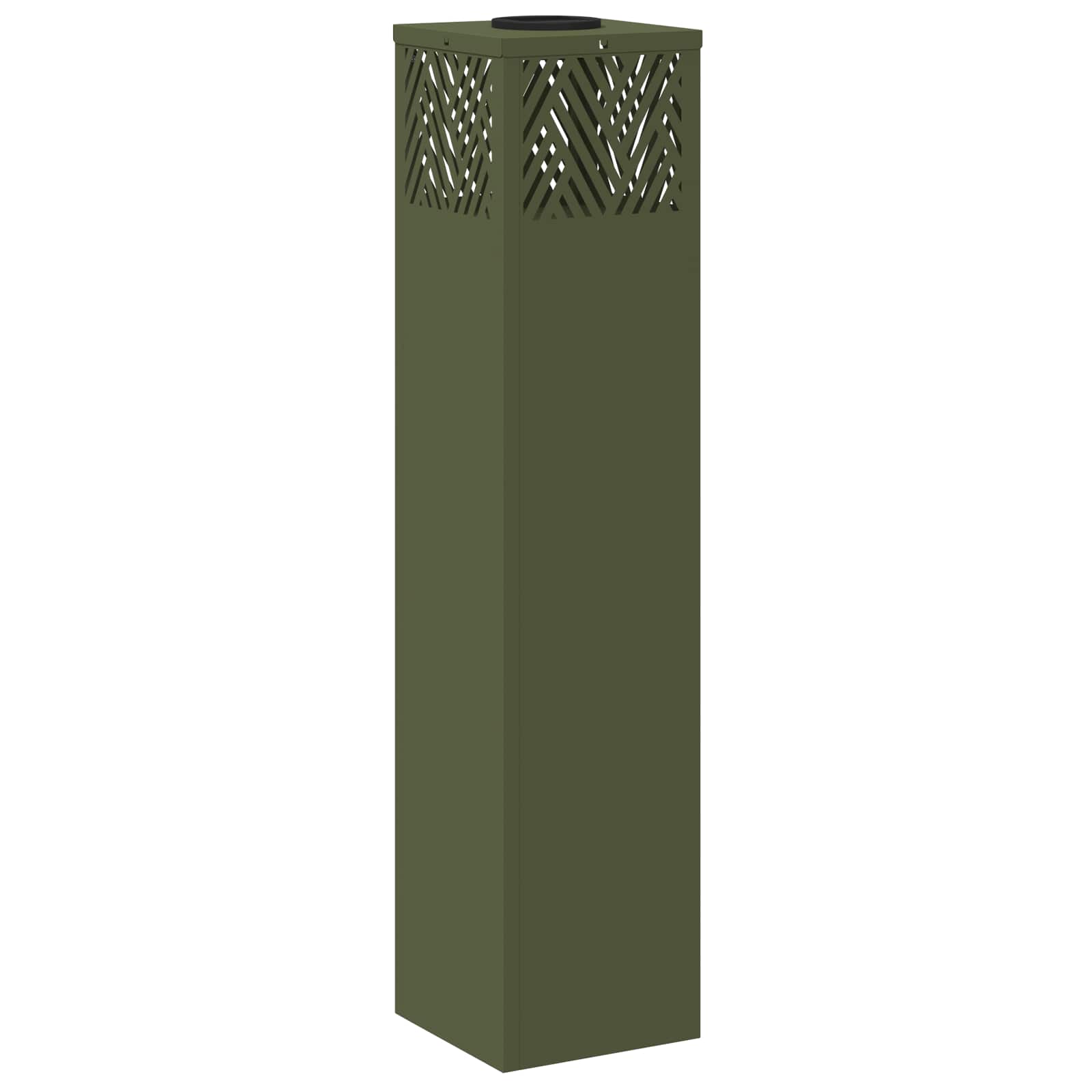 Lumină LED Solară pentru Alei Herringbone 2 pcs Verde măsliniu GartenMobel Dekor