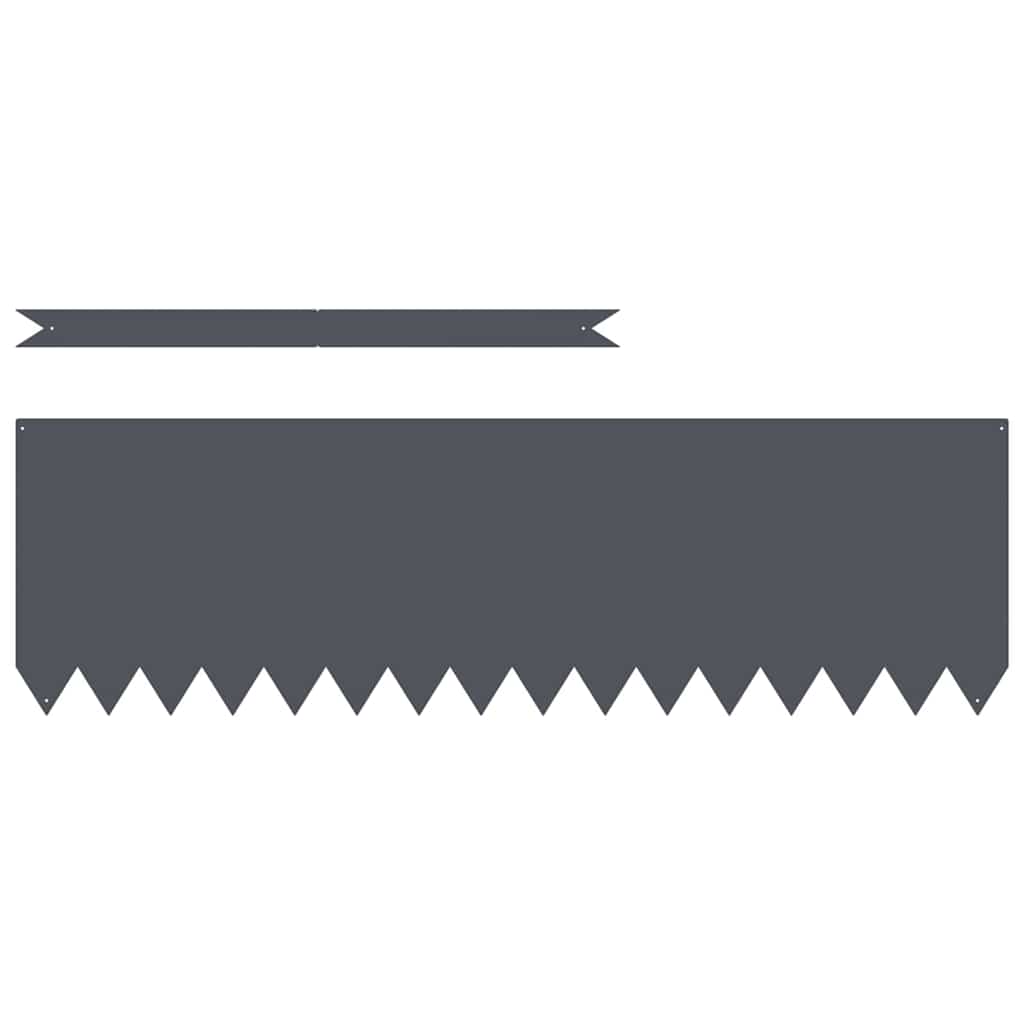 Margine pentru gazon 10 pcs Antracit 100 x 0.05 x 20 cm GartenMobel Dekor