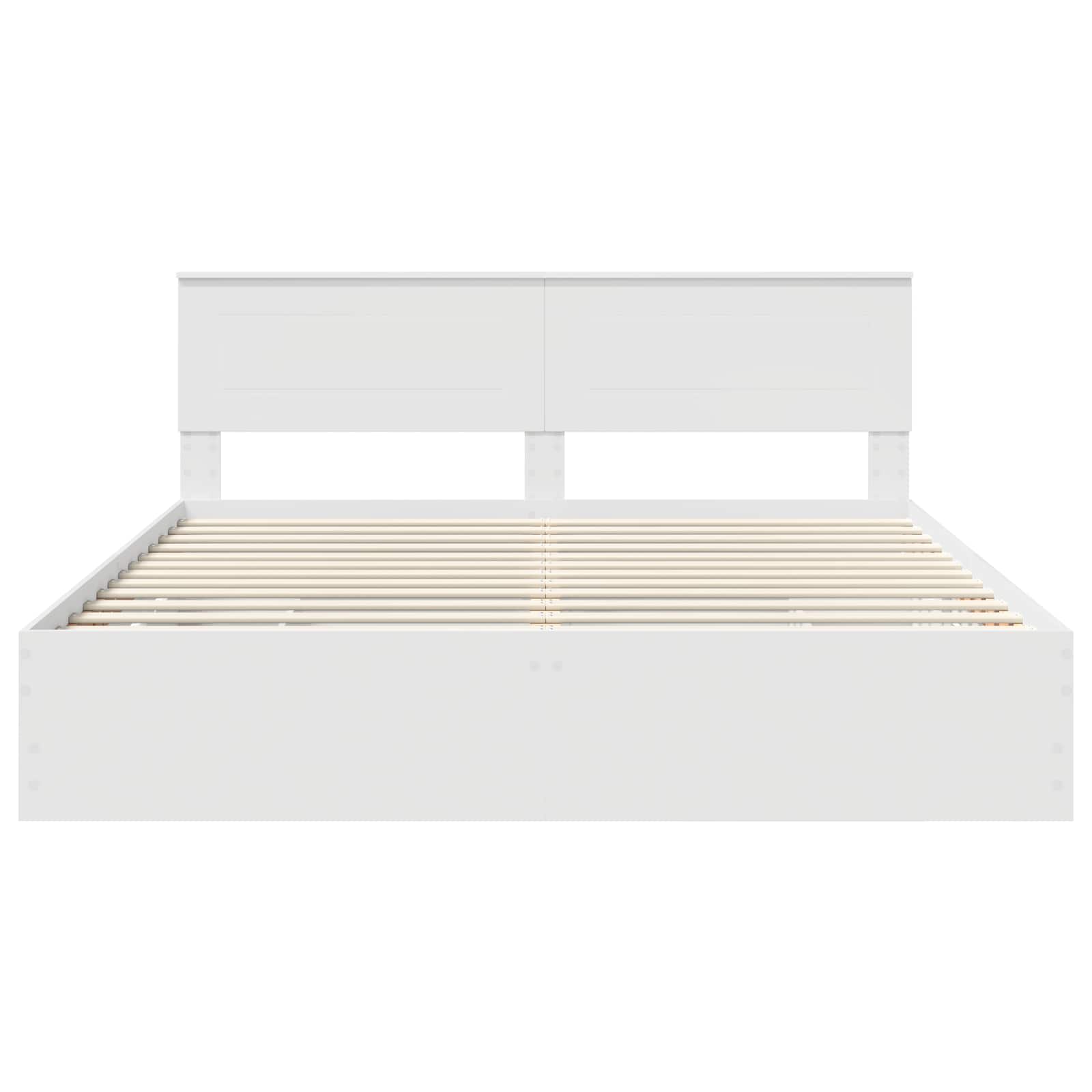 Cadru de pat cu sertar Alb 180 x 200 cm Lemn Ingineresc GartenMobel Dekor