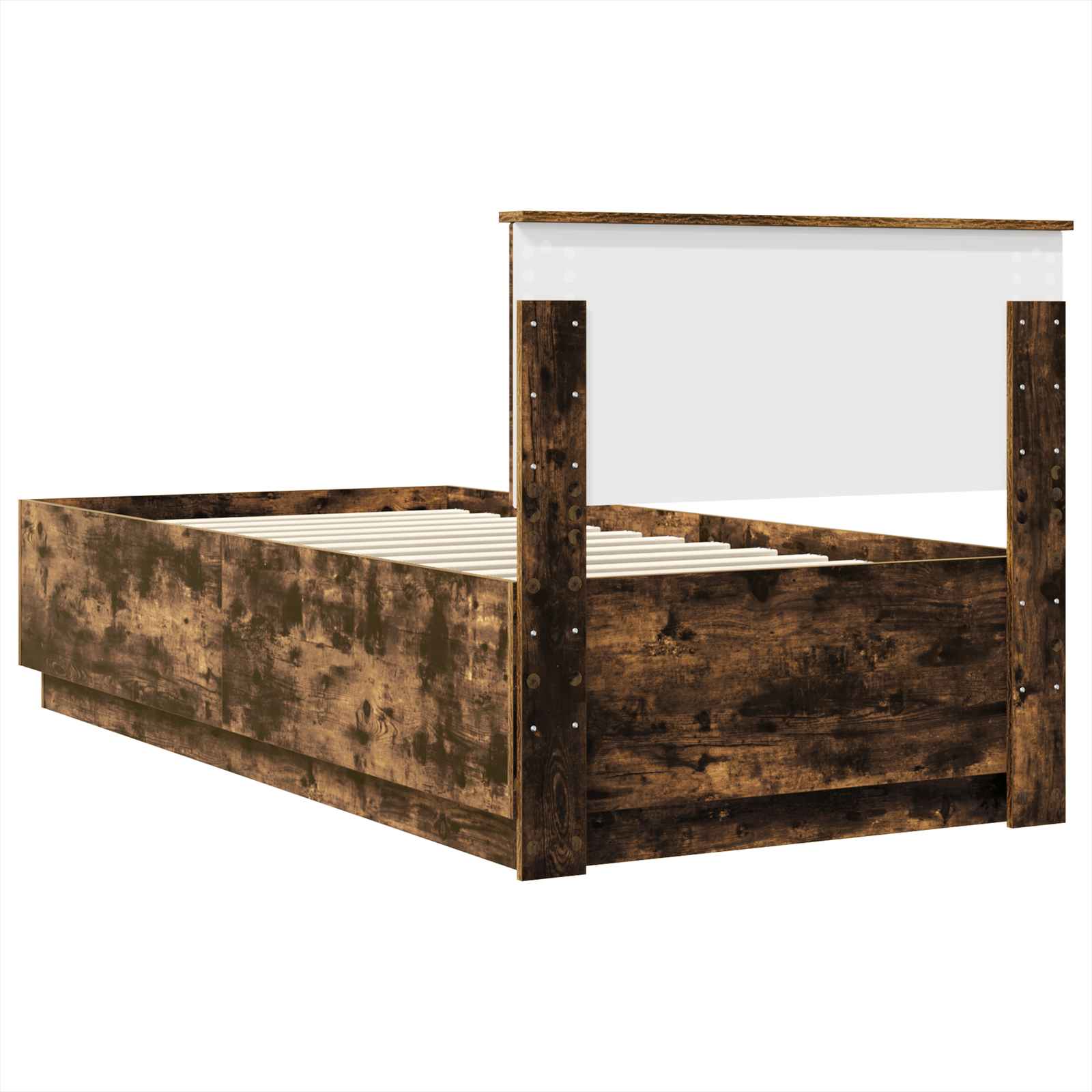 Cadru de pat Stejar fumuriu 70 x 190 cm Lemn compozit GartenMobel Dekor